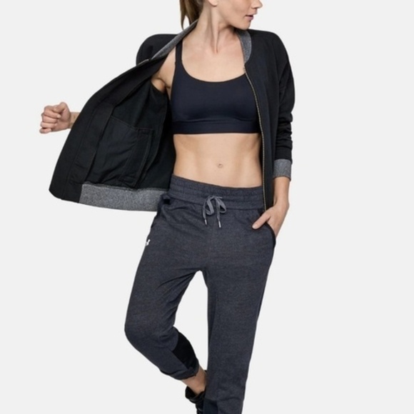 Under Armour Threadborne Fleece Bomber Jacket - Picture 4 of 5